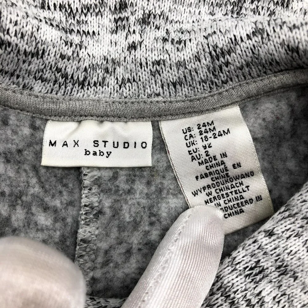 Max‎ Studio Girls 24M Gray Poncho Sweater Jacket Fall Winter Coat